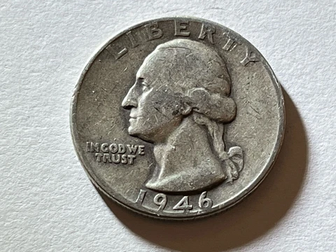 1946 P Washington Quarter 25c 90% SILVER AF 70 Cover