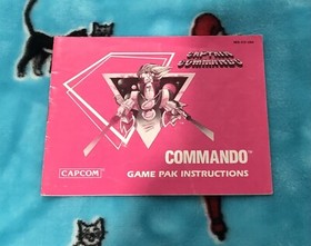 Nintendo NES Video Game Instruction Manual Captain Commando