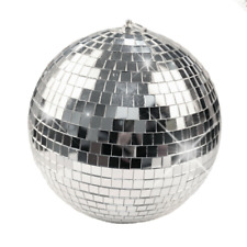 10" Mirror Glass Disco Ball Large Dj Dance Home Party Bands Club Stage Lighting