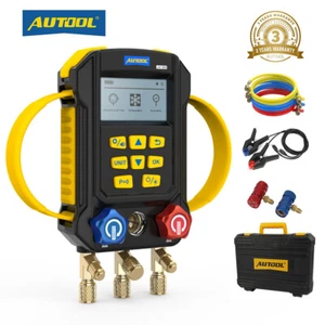 AUTOOL Lm160 Refrigeration Digital Manifold Gauge Set Hvac System Tester 870psi - Picture 1 of 23