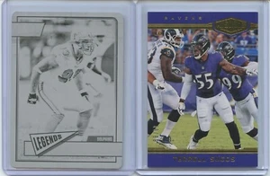 2018 Panini Plates & Patches Jason Taylor Printing Plate 1 of 1 & Terrell Suggs - Bild 1 von 2