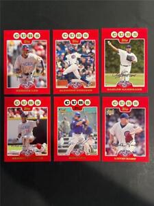 2008 Topps Opening Day Chicago Cubs Team Set 6 Cards