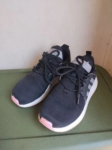 Adidas Originals Running Shoes Black Gray White Kids Size 11K X PLR LHG 0290032 - Picture 1 of 17