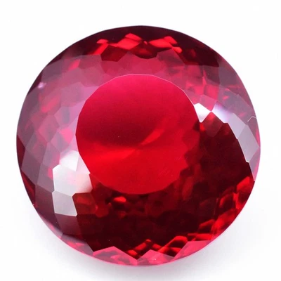 45.50 Ct Almandine Red Garnet 21.50 MM Round Faceted Gemstone Sri Lanka - Image 1 of 4