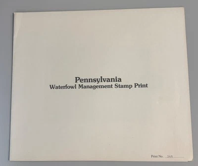 1990 Pennsylvania Waterfowl Duck Stamp & Print by Thomas Hirata - Image 1 of 4