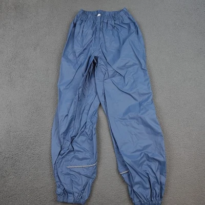 REI Pants Youth Large 12 14 Blue Nylon Waterproof Rain Outdoor Hiking Elastic - Image 1 of 4