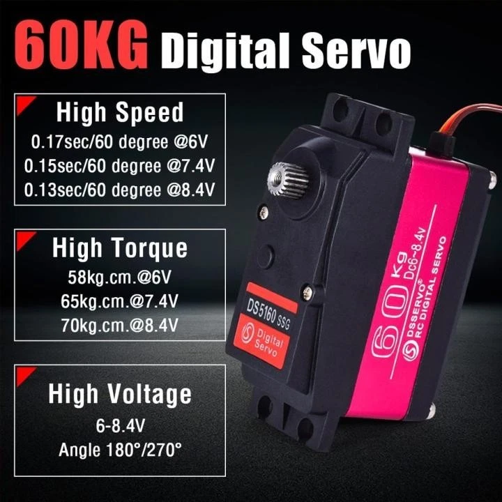 RC-Servo HV 8.4V*1:5/1:6*70kg!*0.13 sec!*NEU*Wasserdicht Wie Savöx-Power HD - Bild 1 von 4