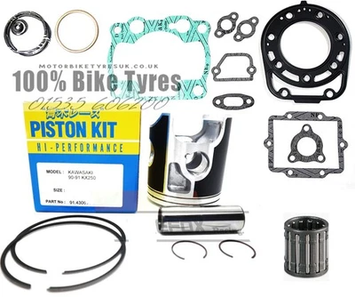 Kit de reconstrucción de extremo superior Kawasaki KDX250 1990-1994 Mitaka pistón/juntas Foto 1 de 4