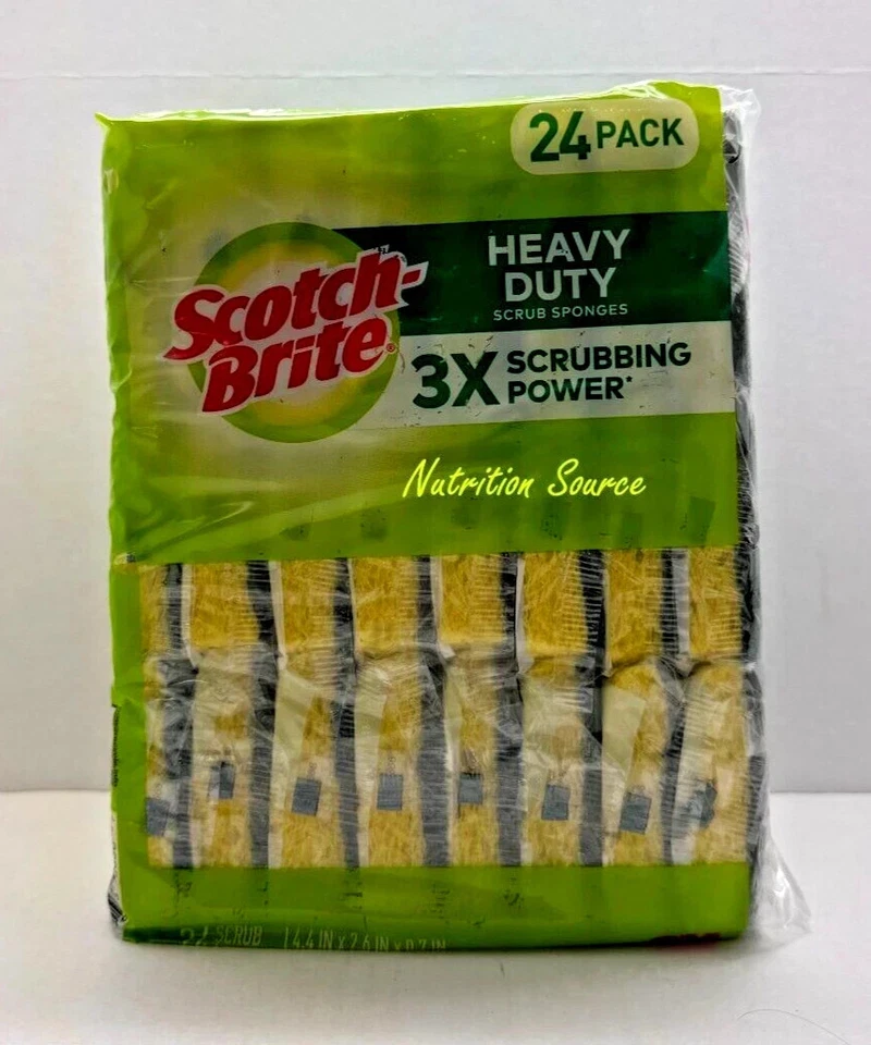 Scotch-Brite Heavy Duty Scrub Sponges 24 Pack - Image 1 of 1