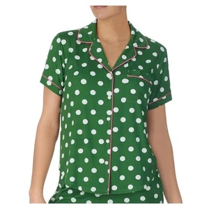 Kate Spade New York sz L Women's Pyjama Top Only Green Dot - Picture 1 of 7