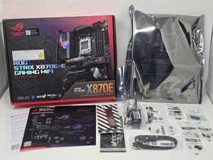 ASUS ROG Strix X870E-E Gaming WiFi 7 AMD AM5 ATX Motherboard DDR5 18+2+2 Mobo - Picture 1 of 12