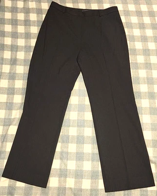 Pantalones Tahari a rayas tiro medio pantalones bolsillos para mujer 14 Foto 1 de 4