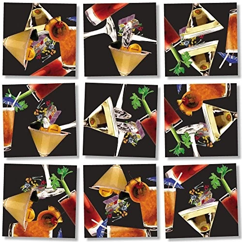 B Dazzle Cocktails Scramble Squares 9 Piece Puzzle - Image 1 of 1