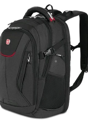 Swissgear Travel Tech Elite Laptop Backpack USB Port Black Dot 5358 - Image 1 of 4