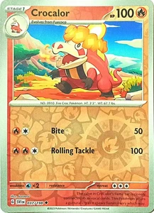 Crocalor Pokémon Scarlatto e Viola TCG 037/198 Reverse Holo Non Comune  - Foto 1 di 1