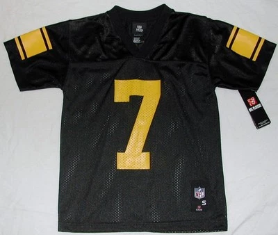 PITTSBURGH STEELERS ROETHLISBERGER REEBOK REPLICA JERSEY ALT YOUTH S M L XL NWT — 第 1/2 张图片