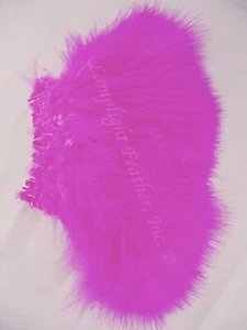 Hot Pink Turkey Marabou Feathers 4-5 Inch per Ounce - Picture 1 of 2