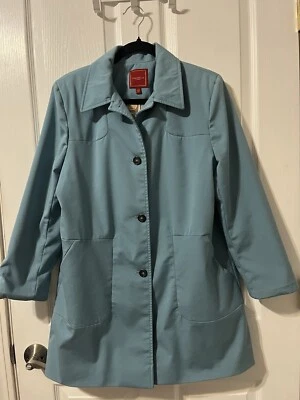 Abrigo Mujer Cole Haan Studio Talla Grande Azul Turquesa Ligero Foto 1 de 4