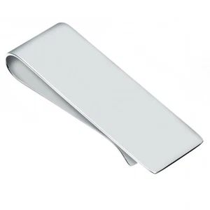 Grand clip et boîte cadeau en argent sterling ordinaire - Fabriqué au Royaume-Uni - Photo 1/5
