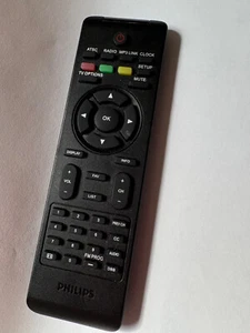 Philips DVD/DTV Player Black Remote Control Remote Holds CR2025 3V Battery - Picture 1 of 4