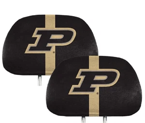 Purdue Boilermakers NCAA Printed Headrest Covers Set Of Two - Picture 1 of 1