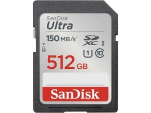 SanDisk 512GB Ultra SDXC UHS-I / Class 10 Memory Card, Speed Up to 150MB/s (SDSD - Picture 1 of 4