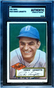 1952 Topps High Number #365 Cookie Lavagetto SGC Authentic - Picture 1 of 2