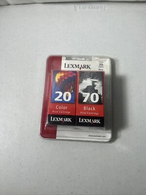 Lexmark Black 70 & Color 20 Ink Cartridge Combo New - Image 1 of 2