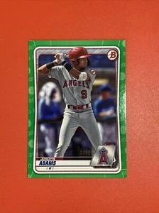 2020 Bowman Draft Jordyn Adams BD-193 Green Parallel /99 - Los Angeles Angels - Picture 1 of 3