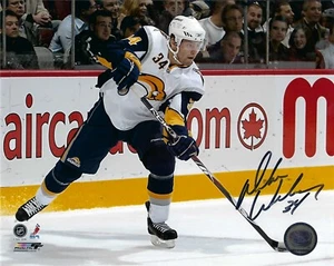 MIKE WEBER 8X10 SIGNED PHOTO BUFFALO SABRES HOCKEY PICTURE AUTOGRAPHED ACTION - Picture 1 of 1