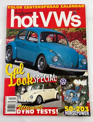 Dune Buggies and Hot VWs Vintage Magazine February 1996, Cal Look, 50-203 - Image 1 of 4