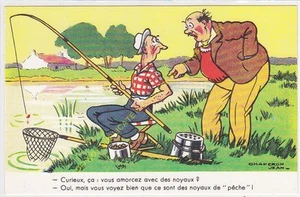 Cpa Humour Illustrator Jean Chaperon Edit Noyer N543 - Picture 1 of 2