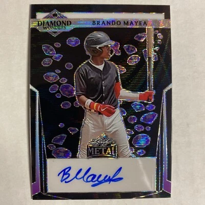 2023 Metal Draft Diamond Wonders Black Brando Mayea ROOKIE Auto 1/6 AD - Image 1 of 2