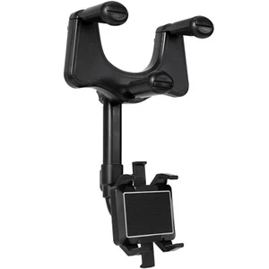 Phone Holder Rear-view Mirror Mount 360° Rotation For Car / Truck Smartphone GPS - Picture 1 of 8