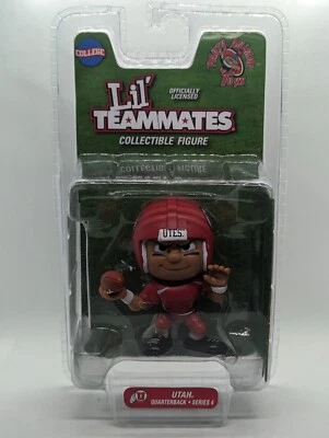 Figura Coleccionable Mariscal de Campo Lil' Teammates Utah Utes NCAA Serie 4 Nueva Foto 1 de 4