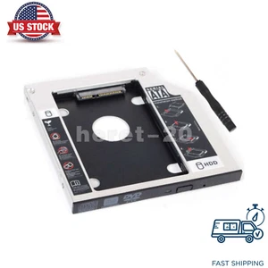 2nd Hard Drive HDD SSD Caddy for Dell Inspiron 15 3521 3537 5558 5559 5566 3567 - Picture 1 of 6