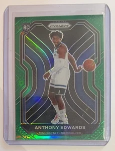 2020-21 Panini Prizm Anthony Edwards Rookie Green Prizm RC Timberwolves #258 - Picture 1 of 2