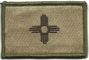 Hook Fastener Compatible Patch State of New Mexico Multitan 3x2" - Picture 1 of 1