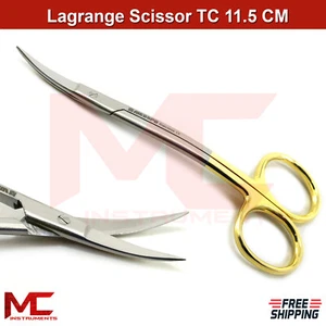 LaGrange Scissors TC Surgical Micro Gum Shears Dissecting Tissue Surgery - Picture 1 of 3