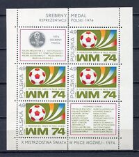 36090) Poland 1974 MNH Wc Soccer Munich S/S