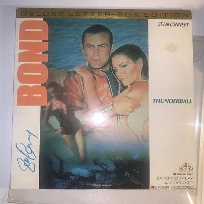 Rare Signed James Bond 007, THUNDERBALL Laser Videodisc DELUXE LETTER RARE S64 - Image 1 of 4