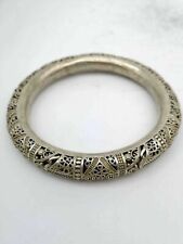 China old Tibetan silver Carved Hollow out carving Silver Bracelet 
