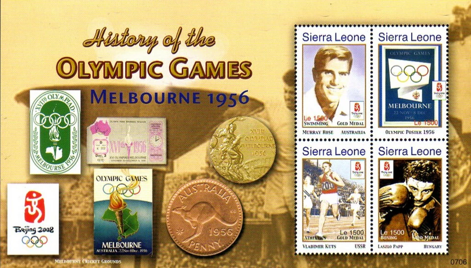 Sierra Leona #SG4537-SG4540 MNH M/S 2008 Beijing Boxeo Murray Kuts Papp [2891] Foto 1 de 1