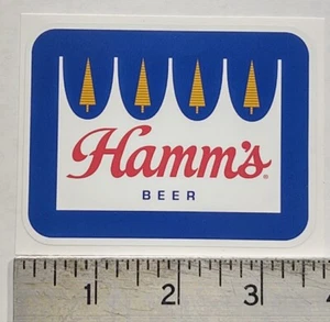 Calcomanía vintage con pegatinas de cerveza Hamm's - Imagen 1 de 1