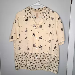 Top donna Sweet Jessie 100% lino S Farmcore vintage fiori hippie contadino - Foto 1 di 6