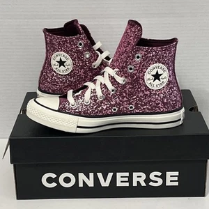 Zapatillas deportivas Converse Chuck Taylor All Star High Top púrpura rosa brillo talla 6 - Imagen 1 de 7