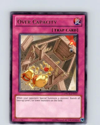Yu-Gi-Oh TCG Over Capacity ORCS-EN077 Unlimited Regular Rare Card NM - Image 1 of 2