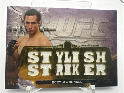 Rory MacDonald 2014 Triple Threads Relic 26/27 UFC- 1995 - Image 1 of 2