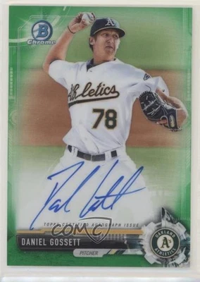 2017 Bowman Chrome Prospect Green Refractor /99 Daniel Gossett #CPA-DG Auto - Image 1 of 2