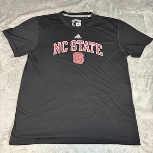 NC State Wolfpack Tshirt Adidas Ultimate Tee Nera Taglia L Climalite - Foto 1 di 8